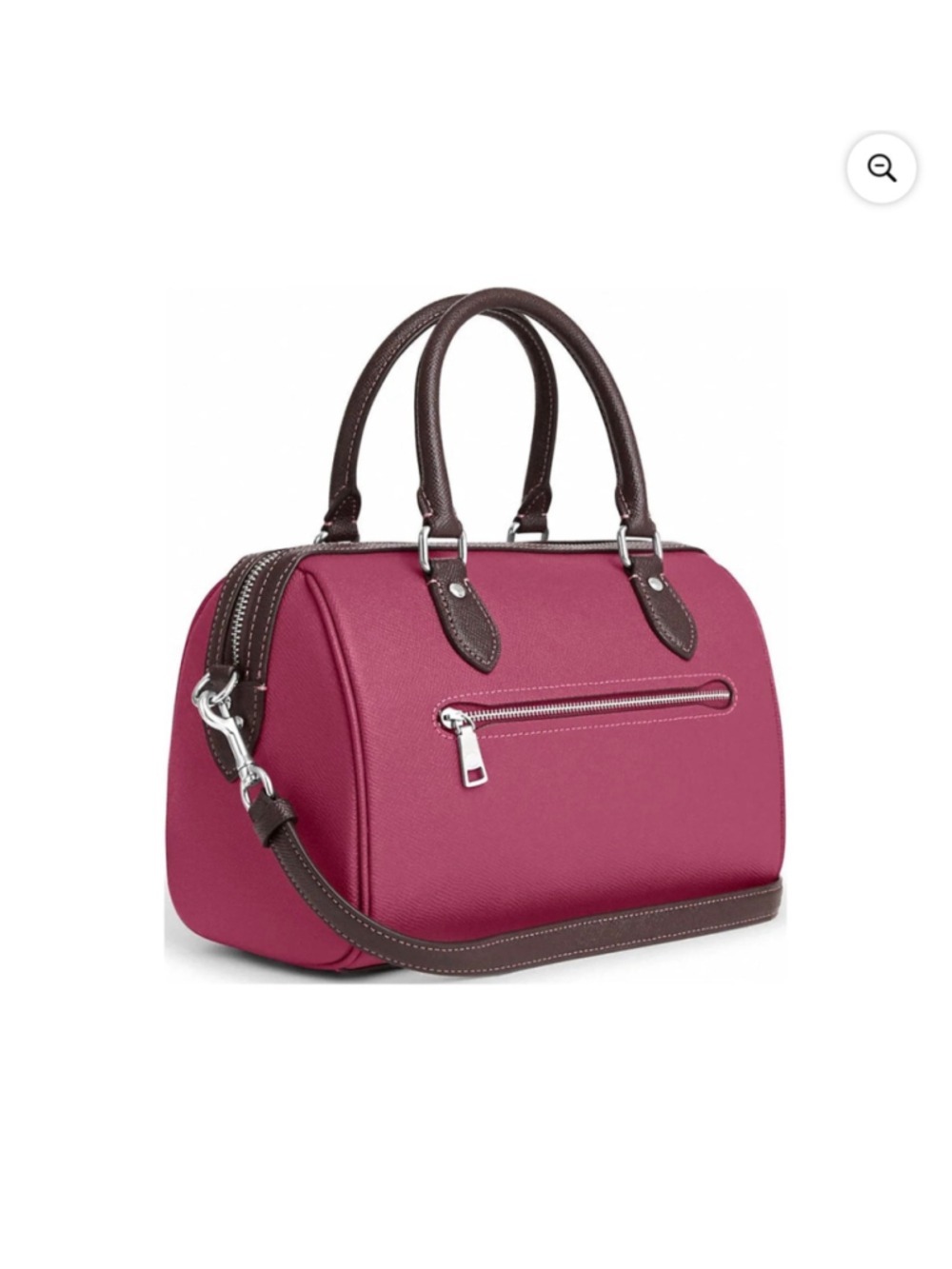 NEW Coach Rowan Satchel Light Raspberry Multi Crossgrain Leather CH317 | NWOT - Picture 4 of 8